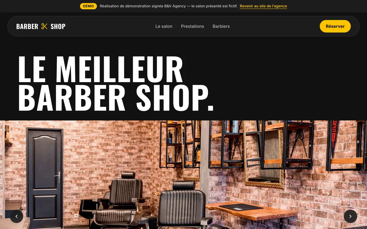 Page d'accueil — Barber Shop