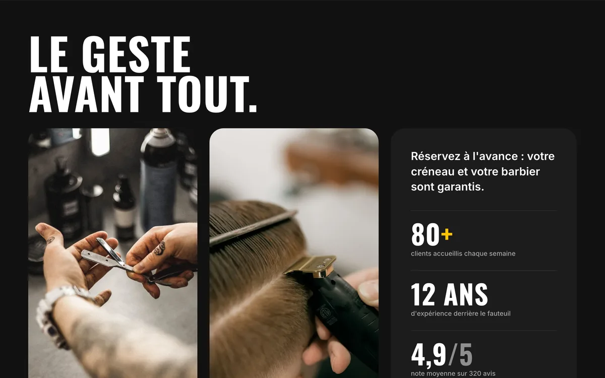 Bloc savoir-faire — Barber Shop